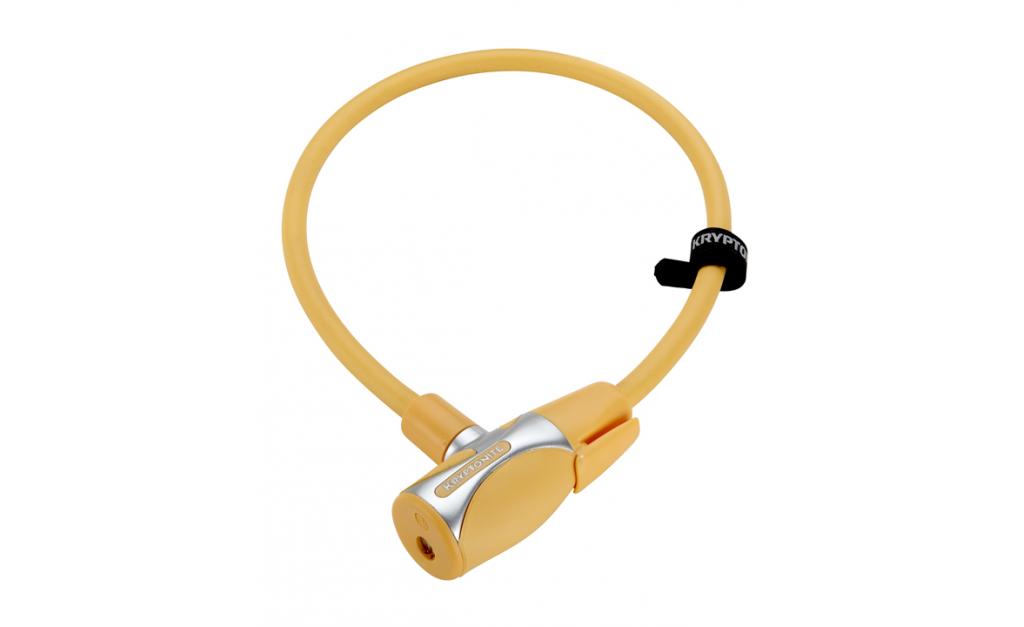 Zámek na klíč KRYPTONITE Kryptoflex 1265 12x650mm - Light orange