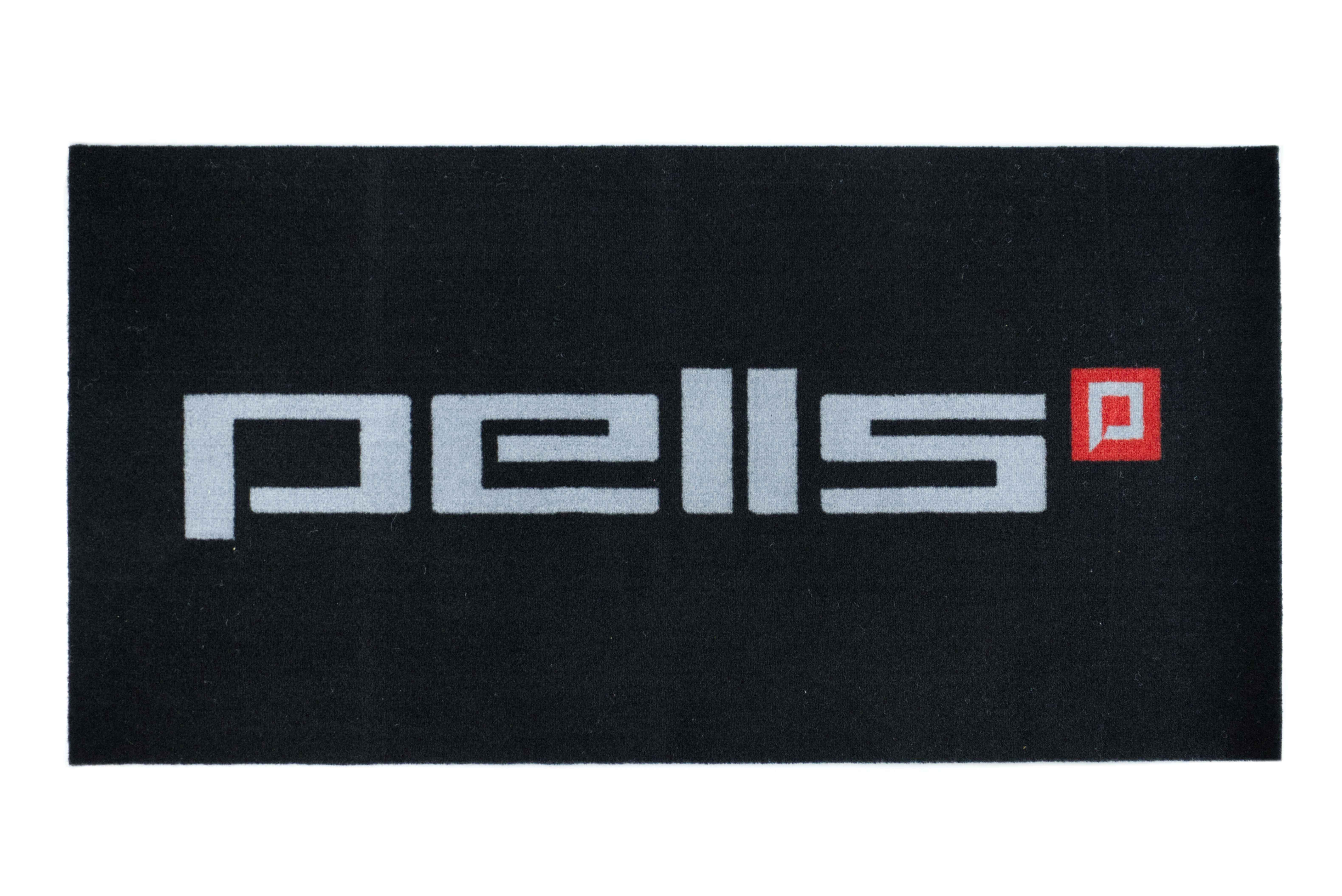Black rohožka s logem Pells - 100x50 cm