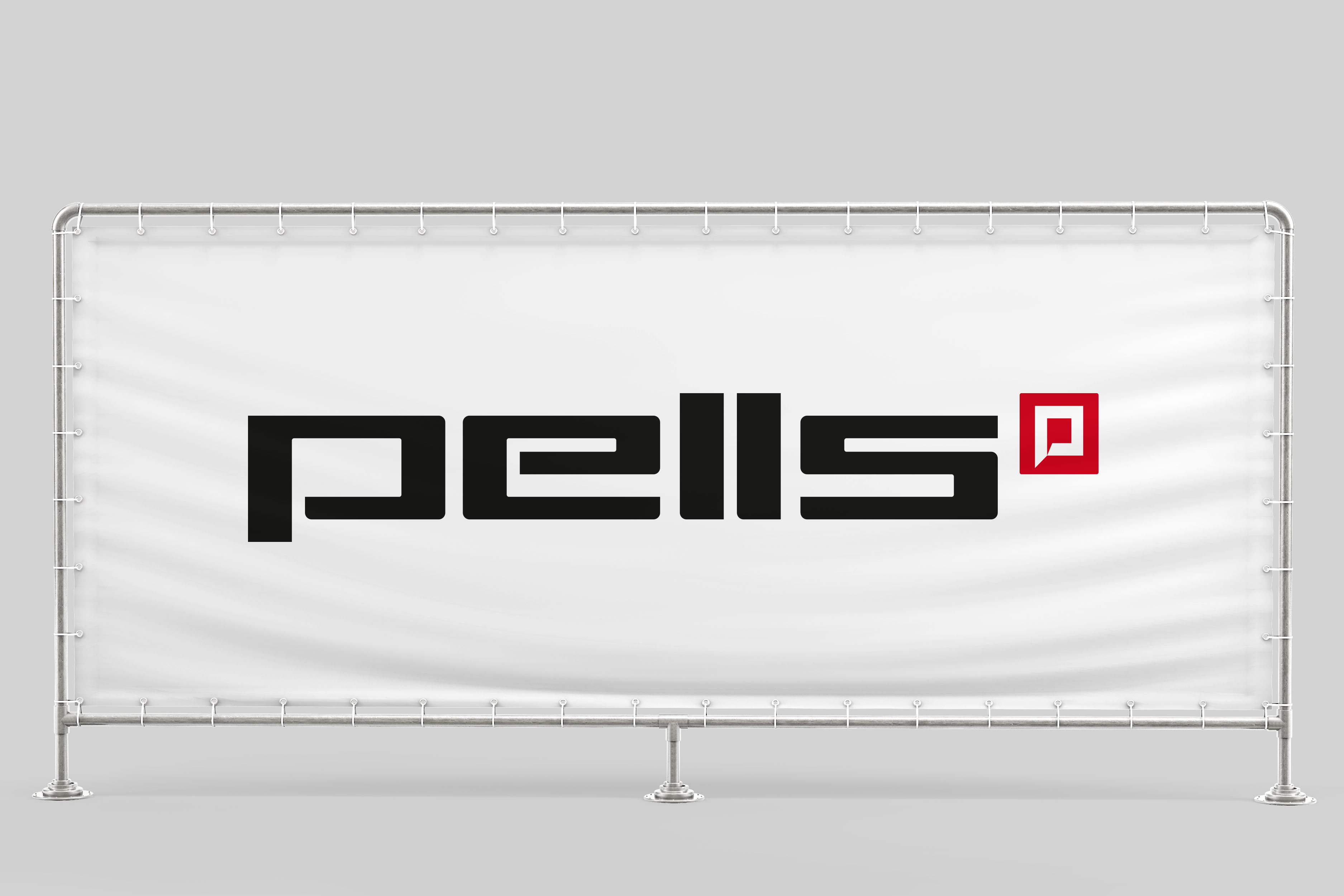 Reklamní banner s oky - 2x1m Pells - foto