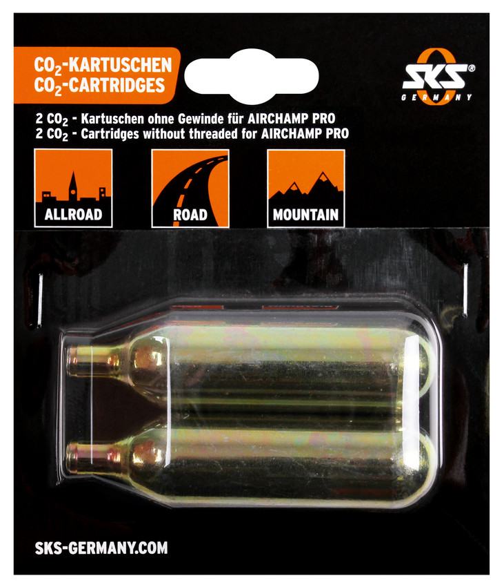 Co2 bombičky SKS 16g bez závitu pre Airchamp, 2 ks