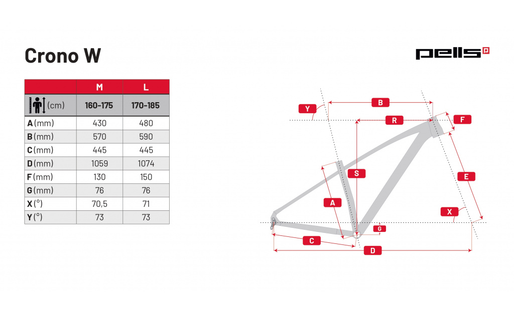 PELLS Crono 2 W Midseason Red - L L