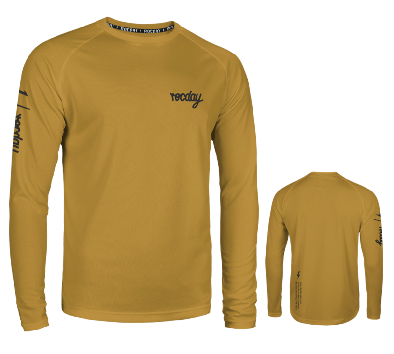 Dres s dlouhým rukávem  ROCDAY Podium Yellow - XS