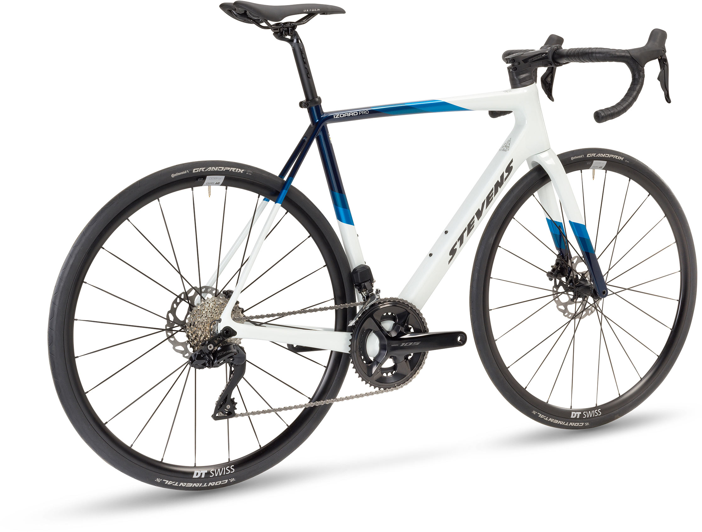 STEVENS Izoard 105 Di2 Carrara White Blue - 60cm 60cm