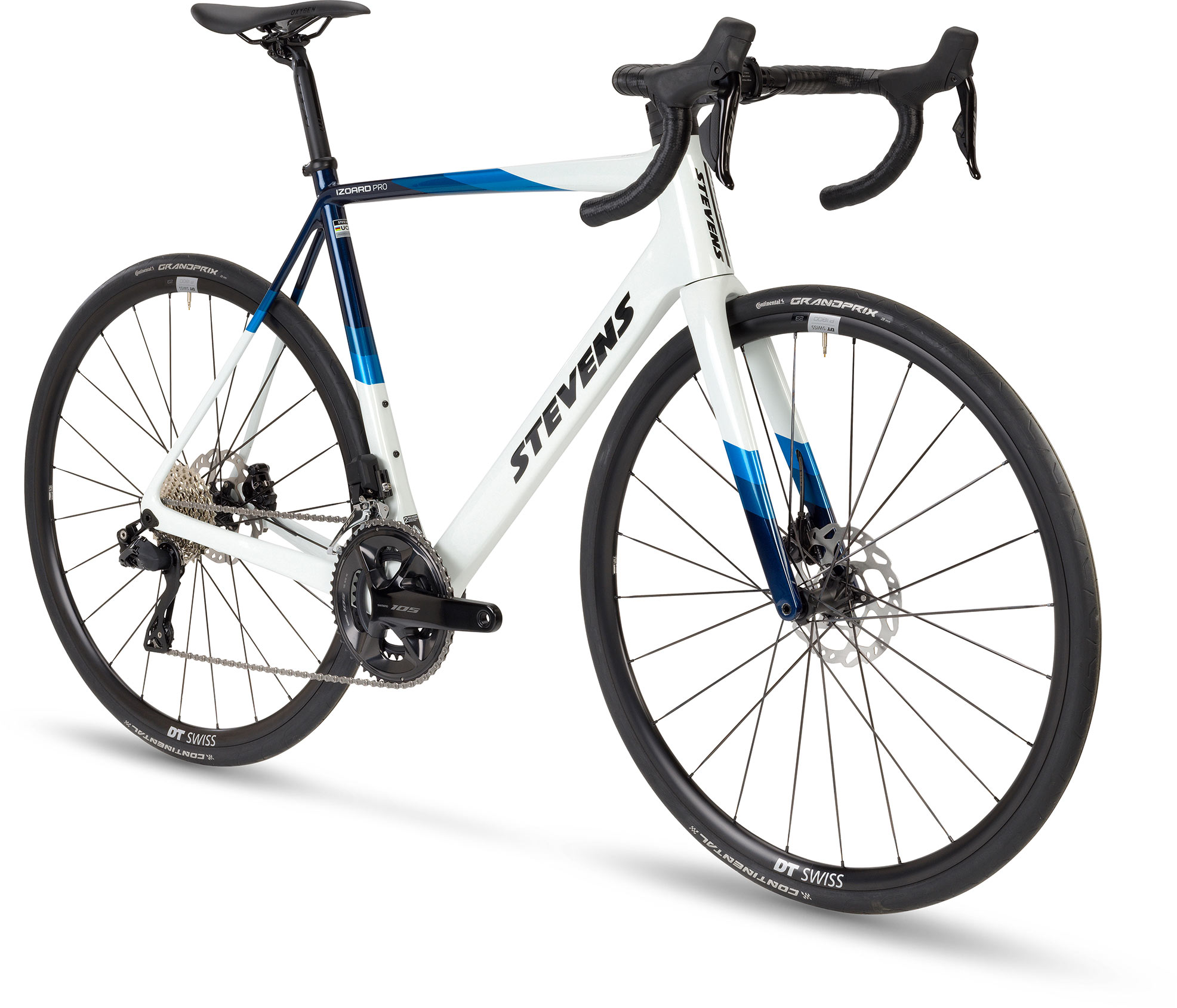 STEVENS Izoard 105 Di2 Carrara White Blue - 60cm 60cm