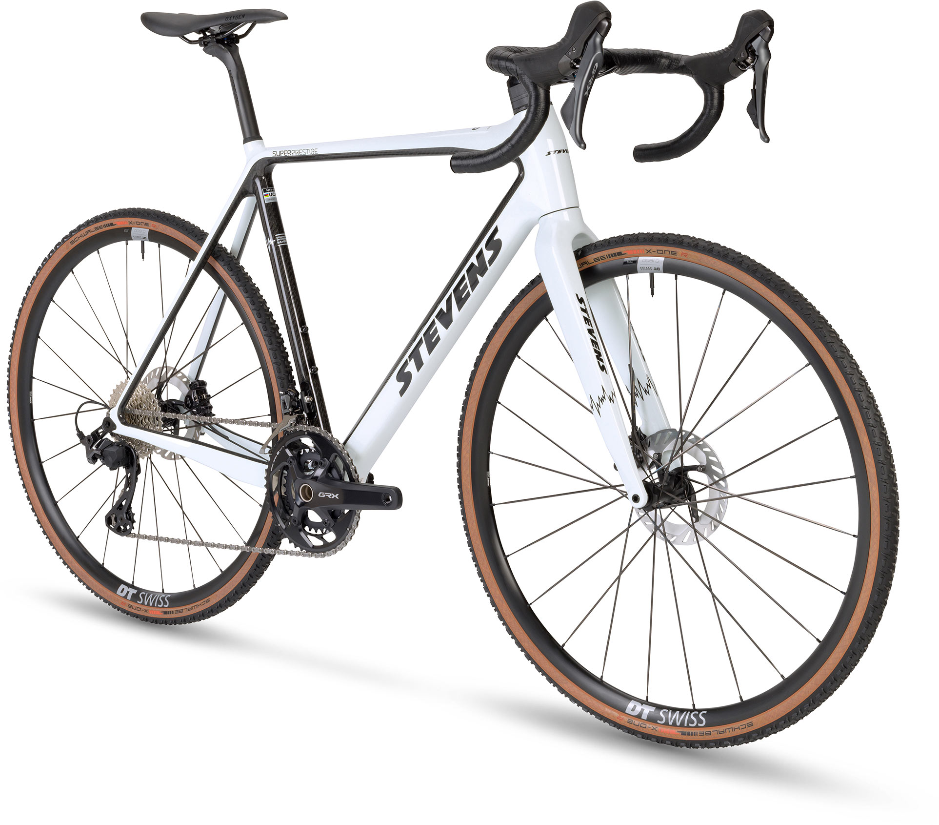 STEVENS Super Prestige 2*12 Carrara White Carbon - 58cm 58cm