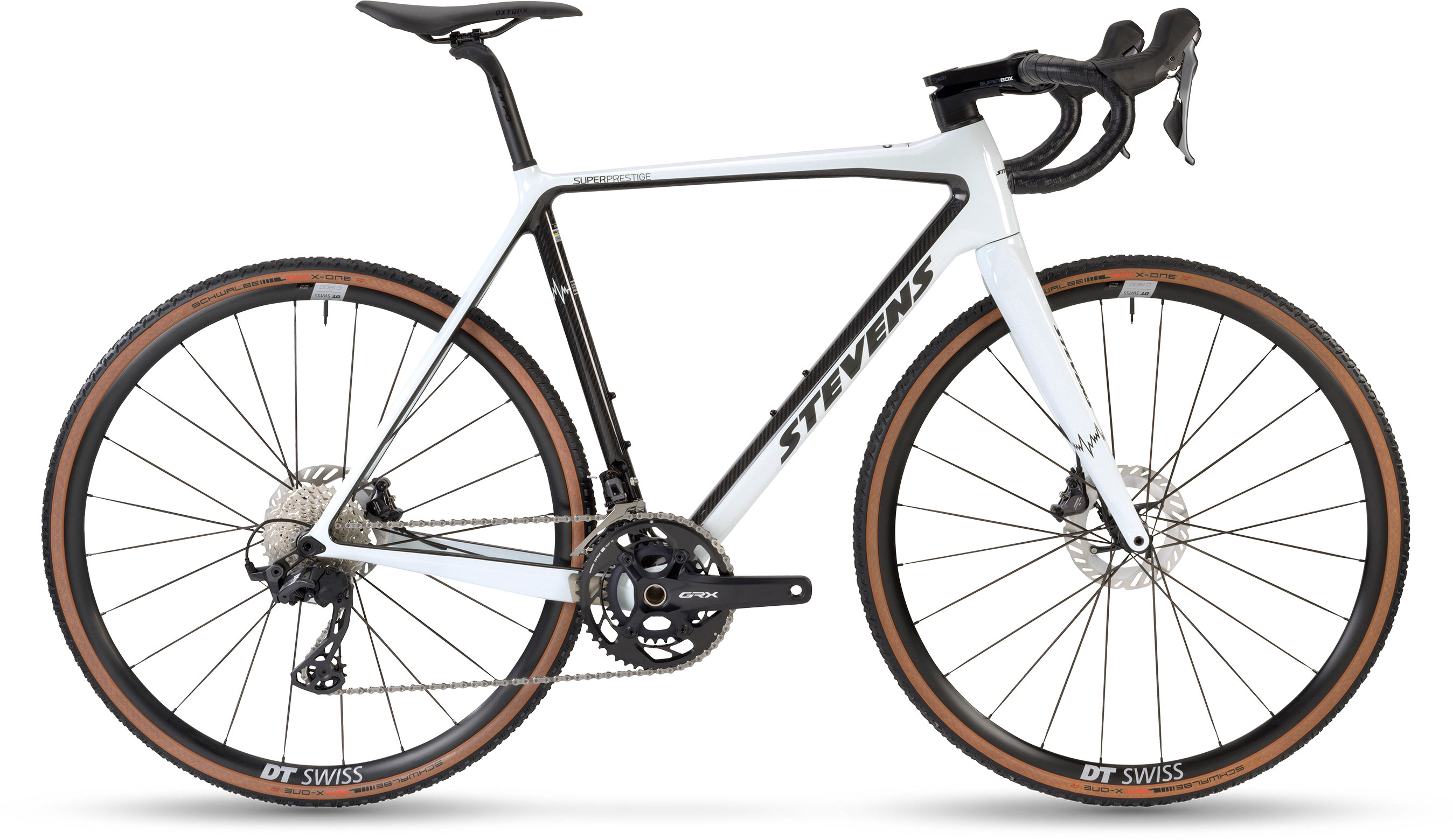 STEVENS Super Prestige 2*12 Carrara White Carbon - 58cm 58cm