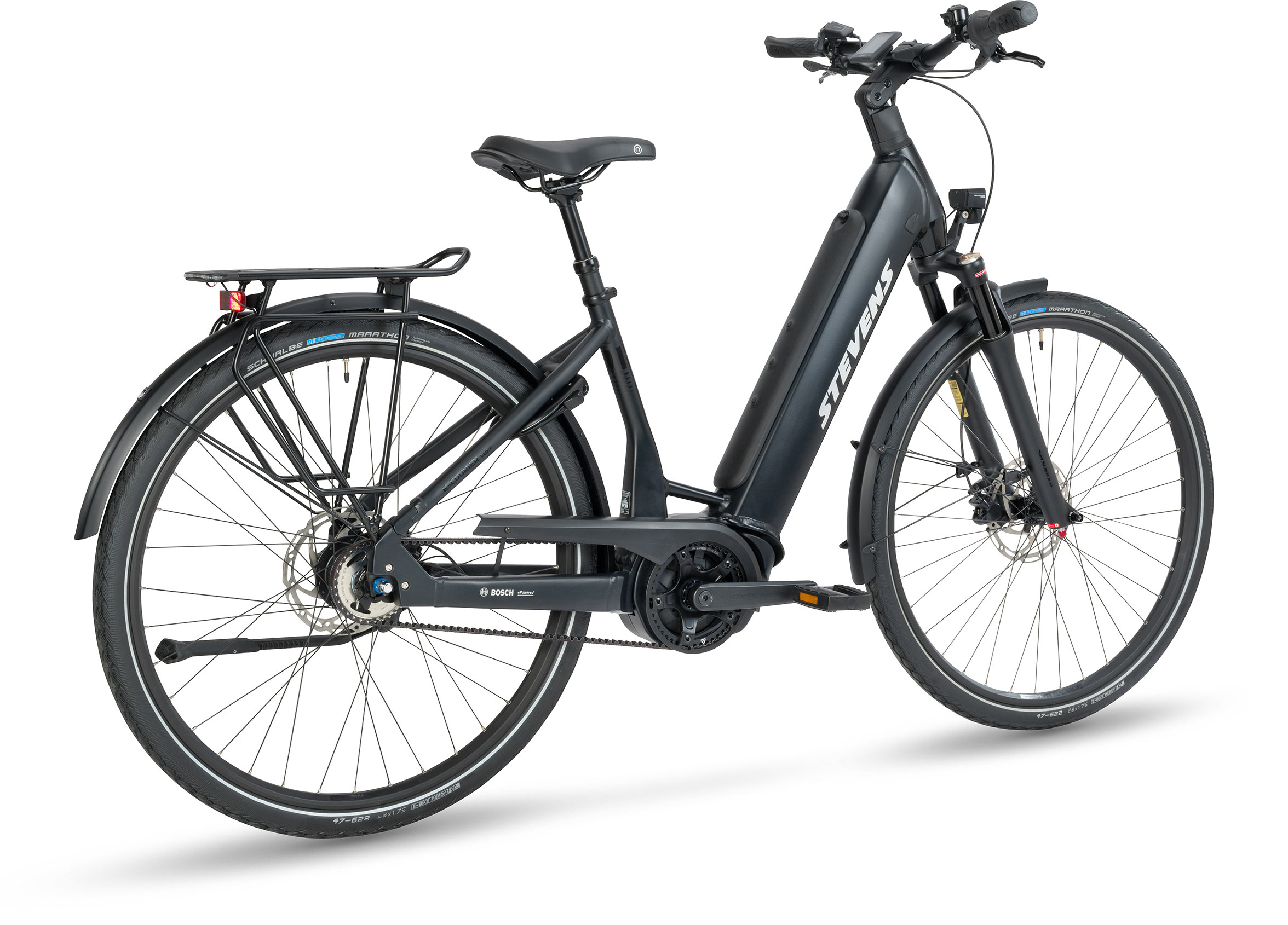 STEVENS E-Courier Luxe Forma Stealth Black - 46cm 46cm