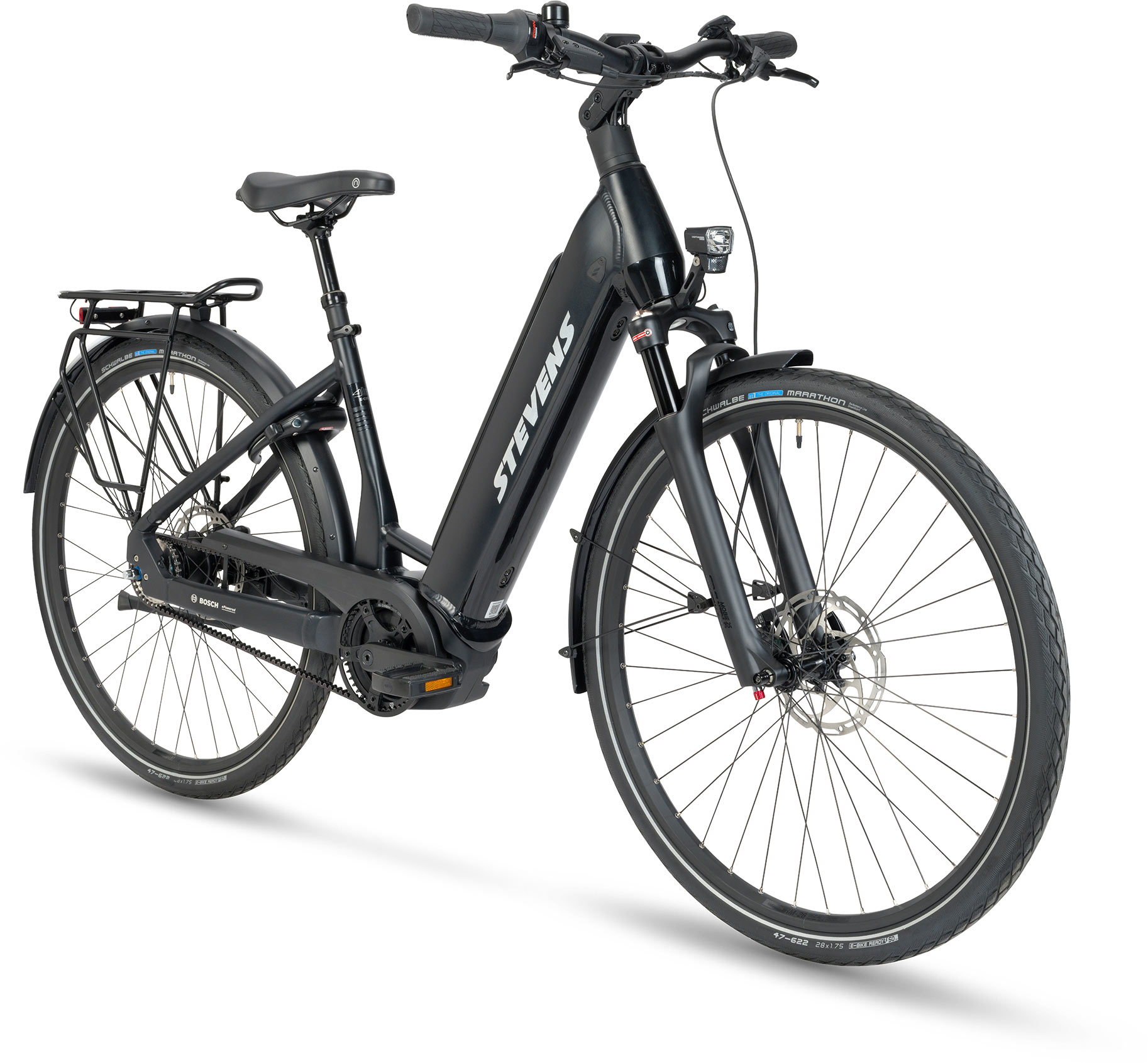 STEVENS E-Courier Luxe Forma Stealth Black - 46cm 46cm