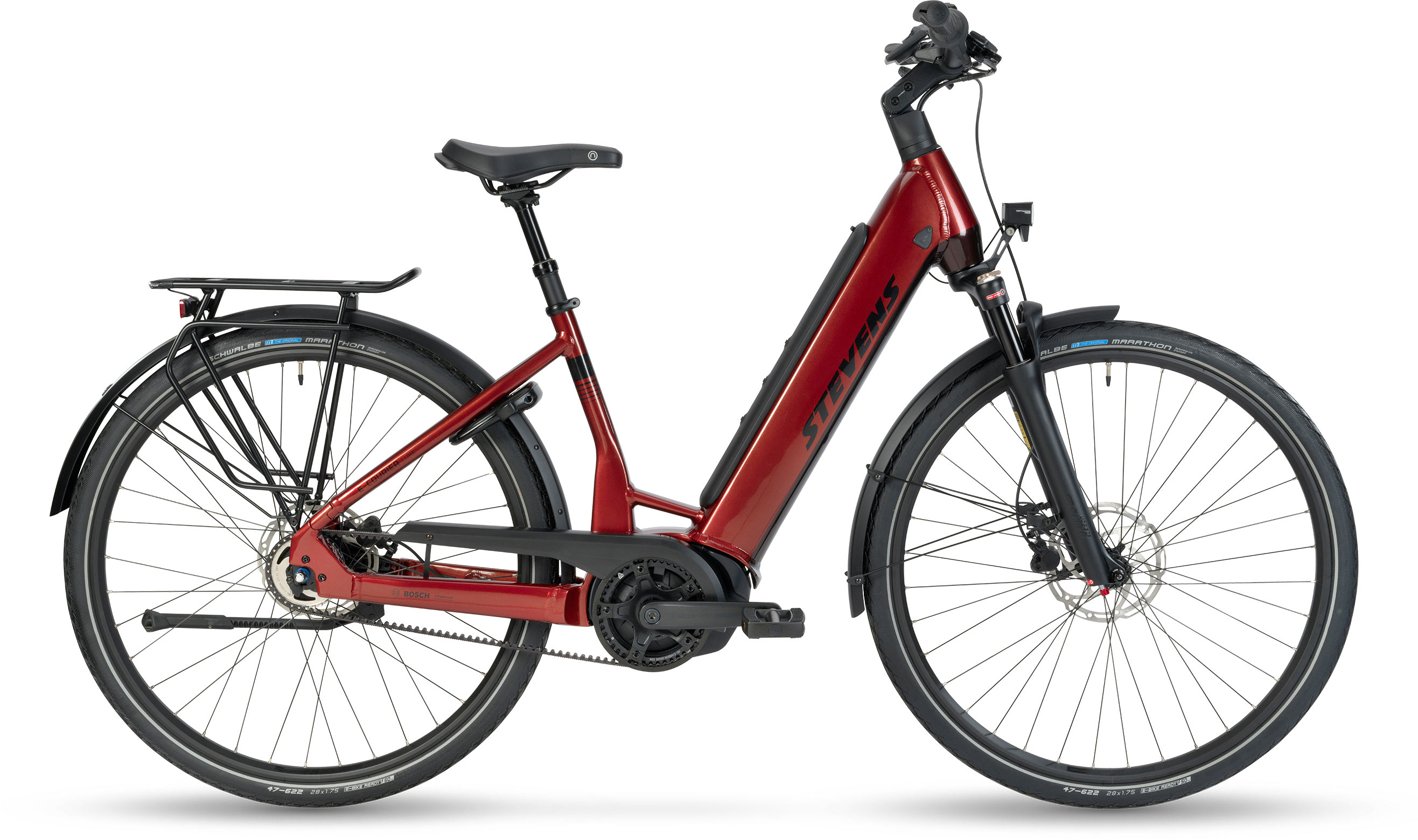 STEVENS E-Courier Luxe Forma Burgundy - 52cm 52cm