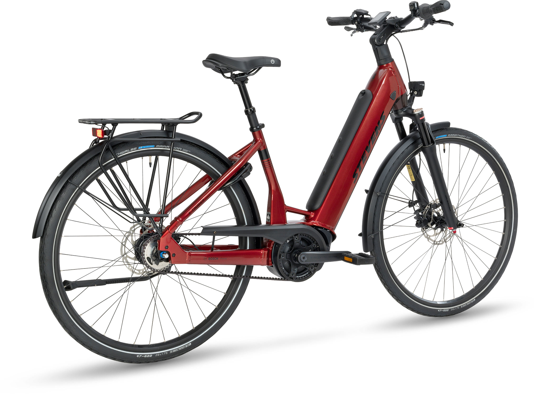 STEVENS E-Courier Luxe Forma Burgundy - 52cm 52cm