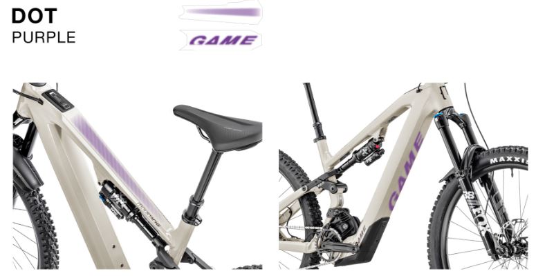Ochranné samolepky MOUSTACHE TT/DT Game 2025 Dot Purple - S/M